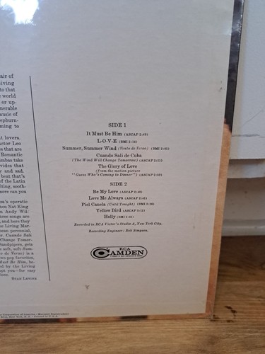 Living Marimbas The Glory Of Love 1968 RCA Camden New Sealed Stereo LP CAS 2221 - Picture 3 of 3
