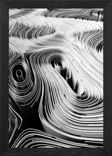 Gerahmtes Wandbild Labyrinth Poster Leinwanddruck Bild