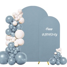 Spandex Fitted Wedding Arch Covers Round Top for Baby Showers, Baptisms,