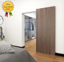 48" Concealed Sliding Barn Door Hardware with Dual Soft Close Mechanism, No Floo