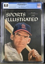 Sports Illustrated Apr 22, 1957 CGC 8.0 -Wally Moon-HIGHEST-4509593002