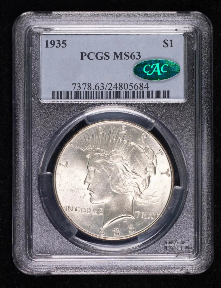 MS 63 Graded 1935 Year Peace Dollars (1921-1935) for sale | eBay