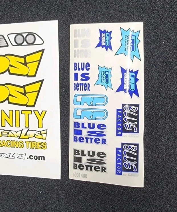 Team Losi MF1 Matt Francis Sticker Sheet Body Decals Red XXXT Truck New Reprint - Image 2 of 3