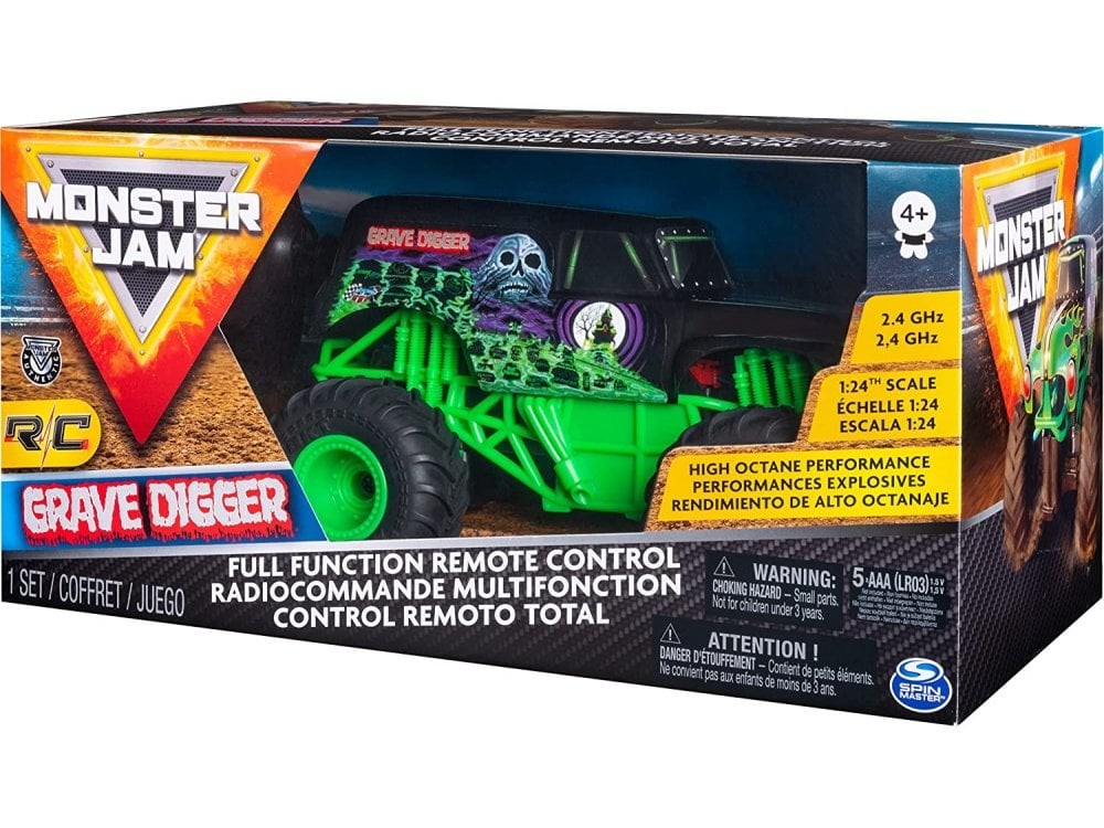 Monster Jam Authentic Grave Digger RC, 1:24 Scale