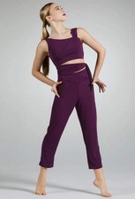 Dancec Costume Weissman MJ11547 Small Adult Purple Jumpsuit add Stones Modern