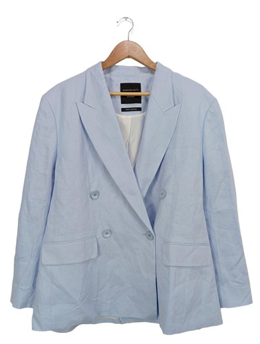 MASSIMO DUTTI Blazer largo Mujeres Talla EU 36 azul look casual - Imagen 5 de 5