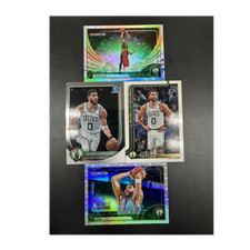 Topps 2024-25 NBA Hoops, Bowman Chrome 4-Card Lot Jayson Tatum Celtics