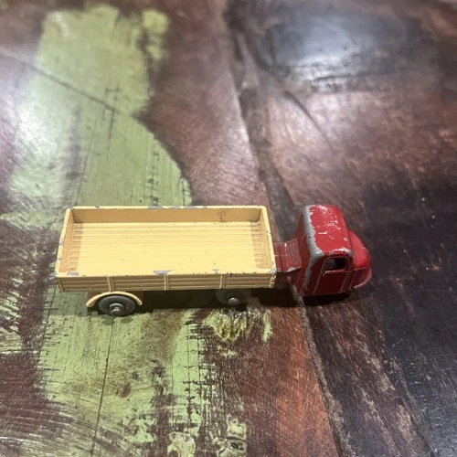 Matchbox Lesney #10B Mechanical Horse & Trailer Metal Wheels Light Tan Good 1958