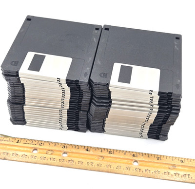 *Lot of 50* Floppy Disks 3.5'' HD Open Box Unbranded SHIPS FREE!