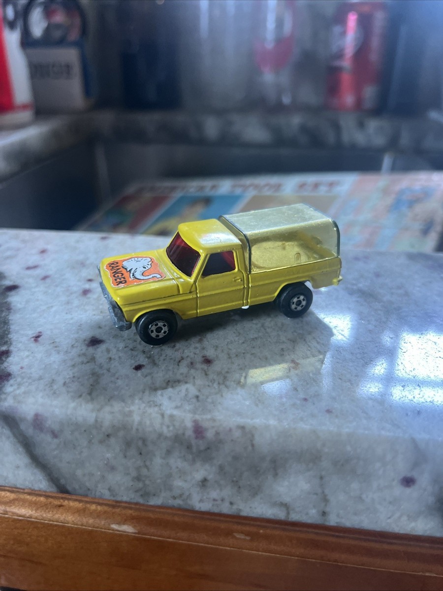 Matchbox/Lesney #57 Ford Ranger Yellow Pickup Wild Life Rolamatics