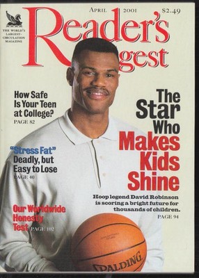 READER'S DIGEST 4 2001 David Robinson; Karen Duffy; Sue Hendricksen