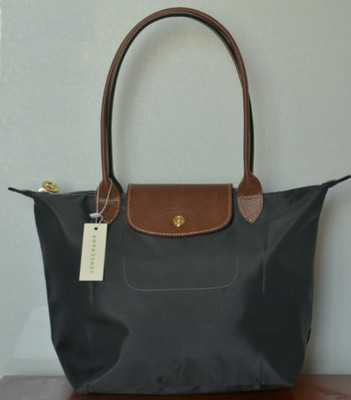 Damen Longchamp Große Umhängetasche L large 1899 - Grau HTR-9524