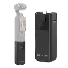 For DJI Osmo Pocket 3 PULUZ High-Capacity 2800mAh Battery Grip Black 