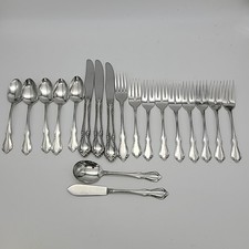 19 Pc. Oneida CHATEAU Oneidacraft Deluxe Stainless Flatware Forks Spoons Knives
