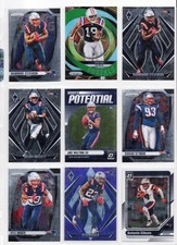 2024 New England Patriots 9-Card Lot - Randy Moss Portals, Joe Milton RC, Prizm