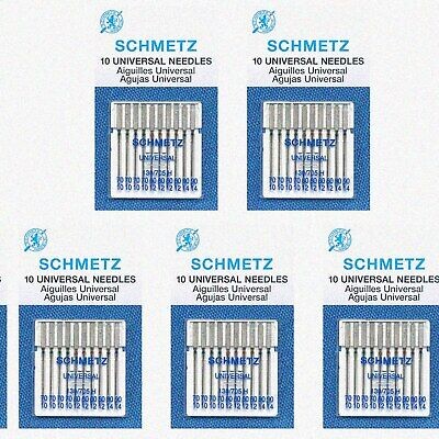 Assorted Schmetz Universal Sewing Needles, 5 Card Box