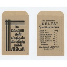 Delta Zigarettenfabrik Dresden Atika Echt türkisch Reklame historisch Zigaretten