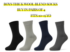 Merino Wool Mid Calf Socks Teens Men Women Small Feet 7-11 Sock Multi Quantity