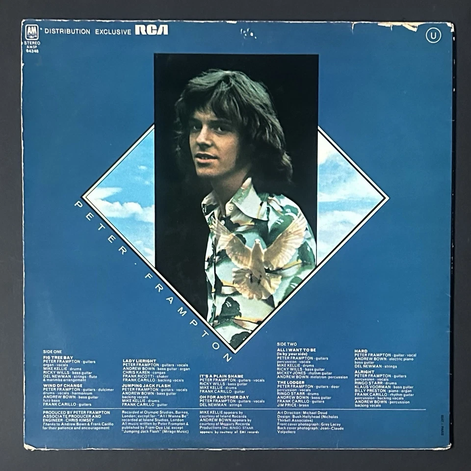 Peter Frampton Wind Of Change Authentic Hand Signed Vinyl Record Album LP Pie - Image 2 of 4