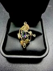 Vintage Black hills 12k Gold And Sterling Silver Mystic Topaz Ring
