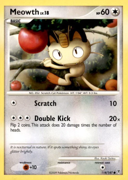 Meowth Common Supreme Victors 114/147 LP