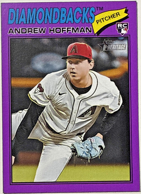 2026 Topps Heritage 211 Andrew Hoffman Light Purple Border Parallel Diamondbacks