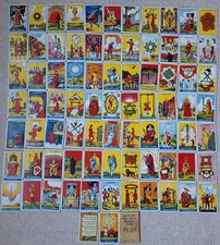 Thomson Leng ORIGINAL 1930s Vintage Tarot Card Set (78 Cards) + Booklet