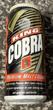 KING COBRA PREMIUM MALT LIQUOR Snake Logo 16 Oz Beer Can Anheuser Busch