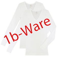 HERMKO 4413680 2er Pack Damen langarm Shirt m...