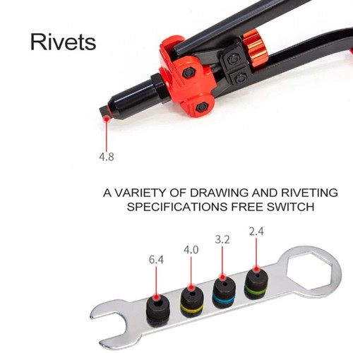 Rivet Nut Tool Rivnut Tool Kit with 10 Rivets and 10 Nut Rivets Rivet Nut - Picture 4 of 13