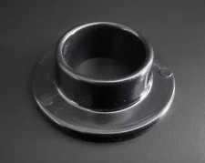 1.5" W x 0.4" H Black Acrylic Display Holder Base Stand Marble Ball Sphere Egg