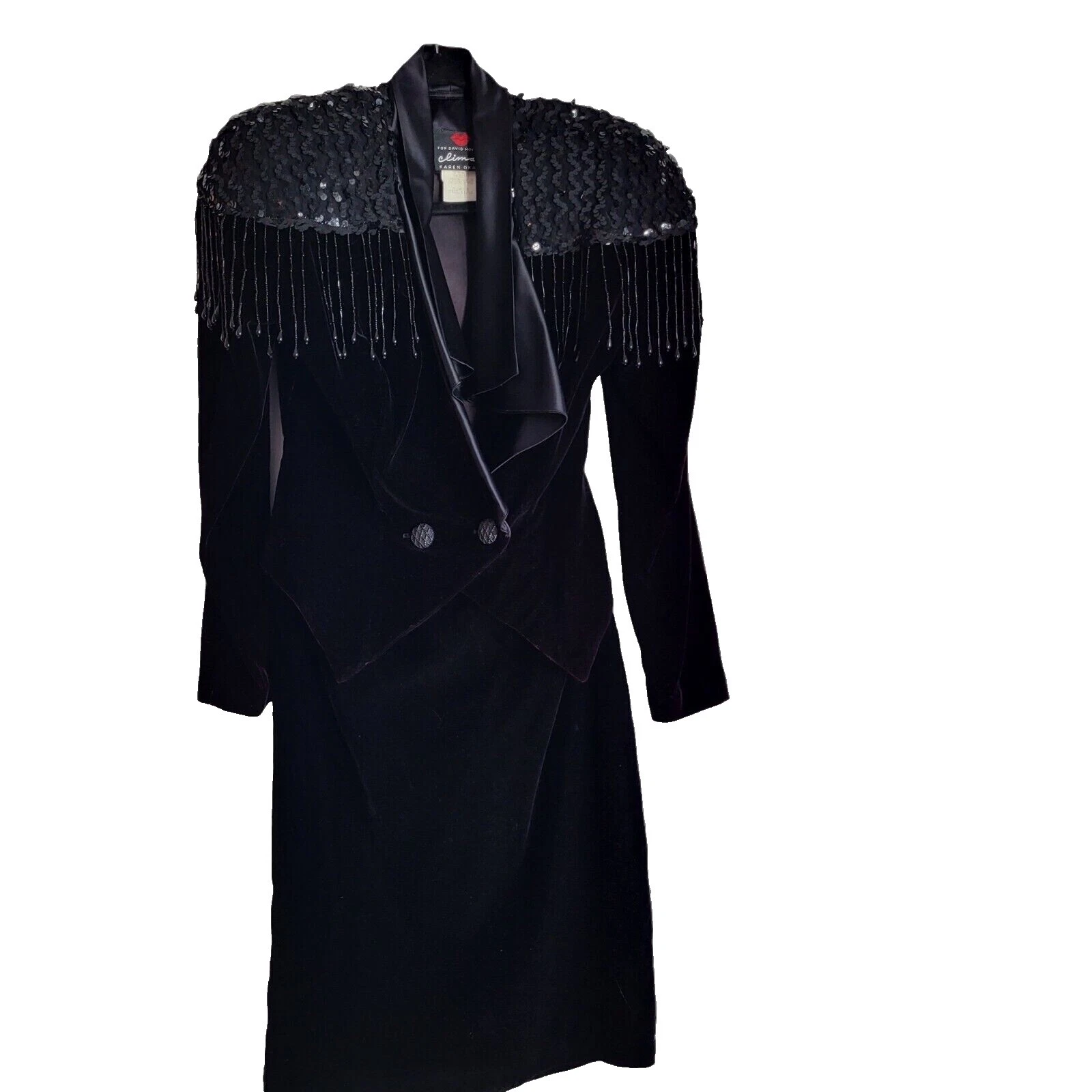 Blazer de lentejuelas Vintage abrigos, chaquetas y chalecos para Mujeres