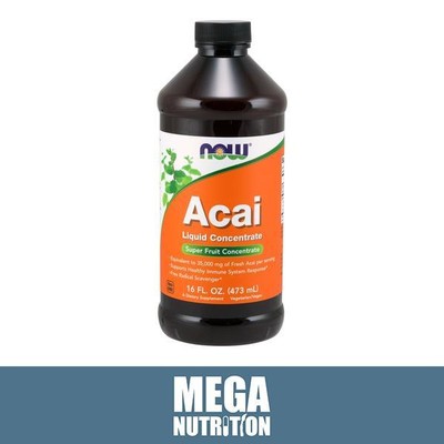 NOW Foods Acai Liquid Super Fruit Concentrate Boost Healthy Immune System 473ml