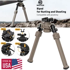 Tactical Rifle Bipod Quick Detach Mount 7.8-10.6" Compatible with Picatinny Rail