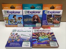 New Leap Frog Leapster LeapPad Explorer Game Lot Disney Brave Toy Story Cars 