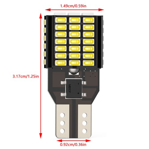 Canbus T15 Led High Power T16 Reverse Lights For Car Bulb Back Up W16W No Hy-jy - Afbeelding 3 van 9