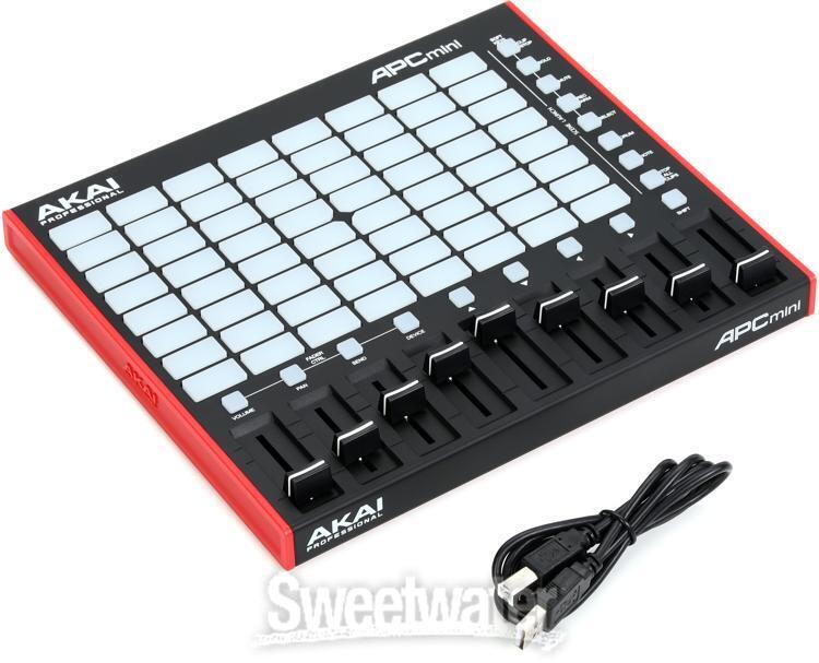 Akai Professional USB MIDI Controller 64 RGB Pads MIDI Mixer with Ableton  Live Lite APC mini MK2 