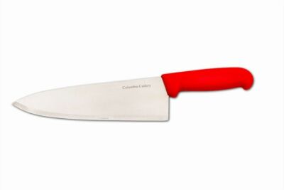 8'' Columbia Cutlery Chef Knife - Red Handle - Brand New and Very Sharp!