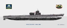 USS Tunny SSG-282 Ship Print US Navy