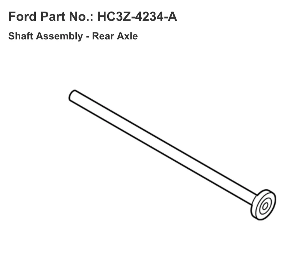 Eje trasero para pasajero Ford F-250 Super Duty 2017-2020 HC3Z-4234-A OEM Foto 4 de 4
