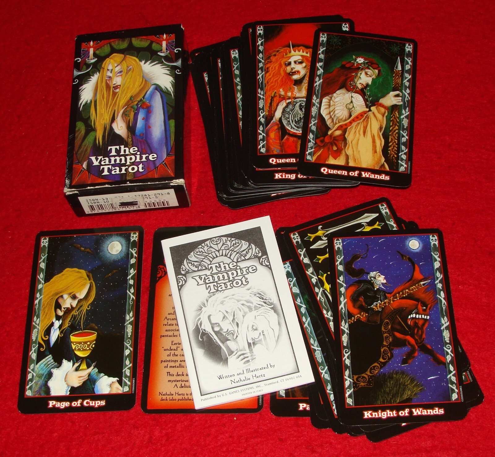 Boxed Deck Vampire Tarot Cards by Nathalie Hertz w/ Instructions