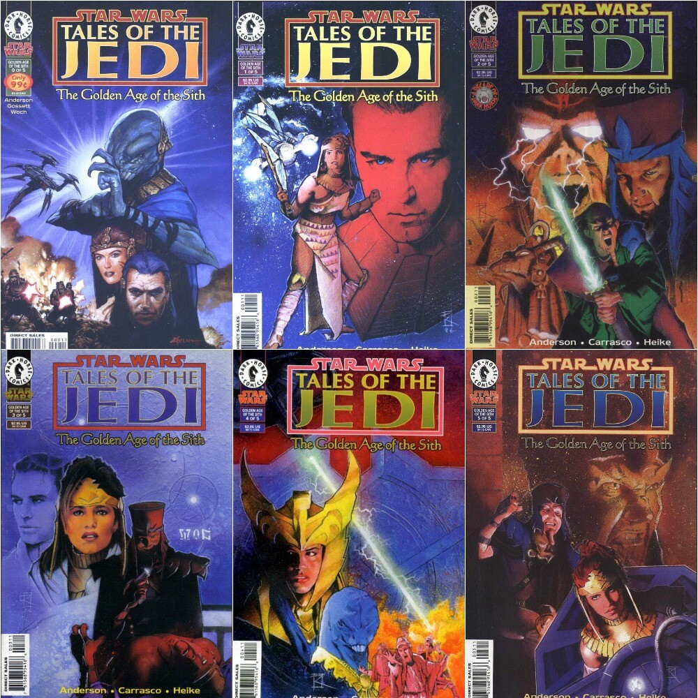 STAR WARS TALES OF THE JEDI GOLDEN AGE SITH 0 1 2 3 4 5 Comic Set