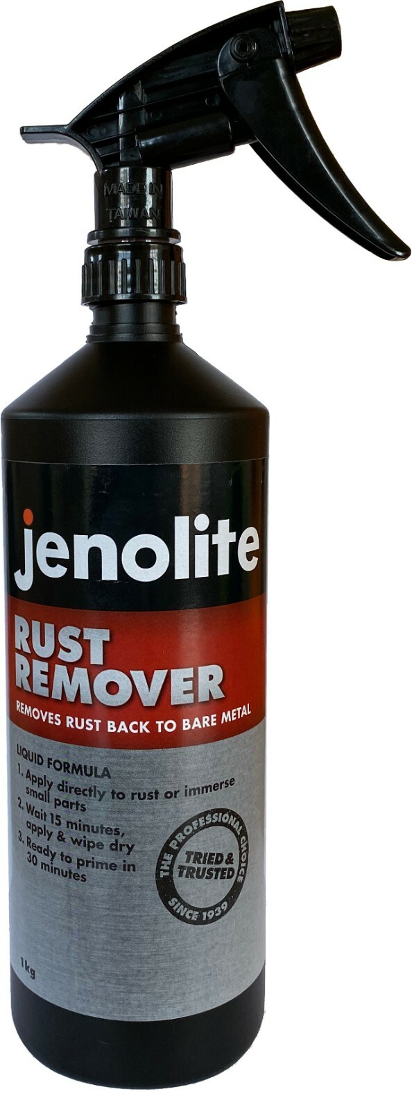 JENOLITE Rust Remover Liquid TRIGGER SPRAY Removes Rust To Bare
