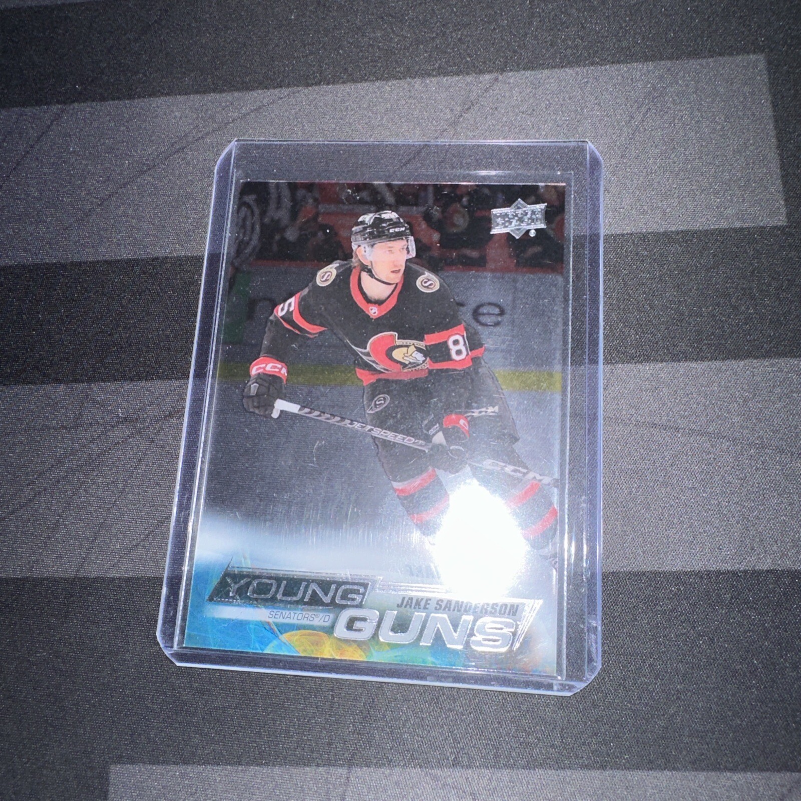 2022-23 Upper Deck Series 2 Young Guns Clear Jake Sanderson 466
