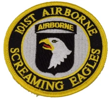 US ARMY 101ST AIRBORNE DIVISION ABD PATCH AIRBORNE SCREAMING EAGLES