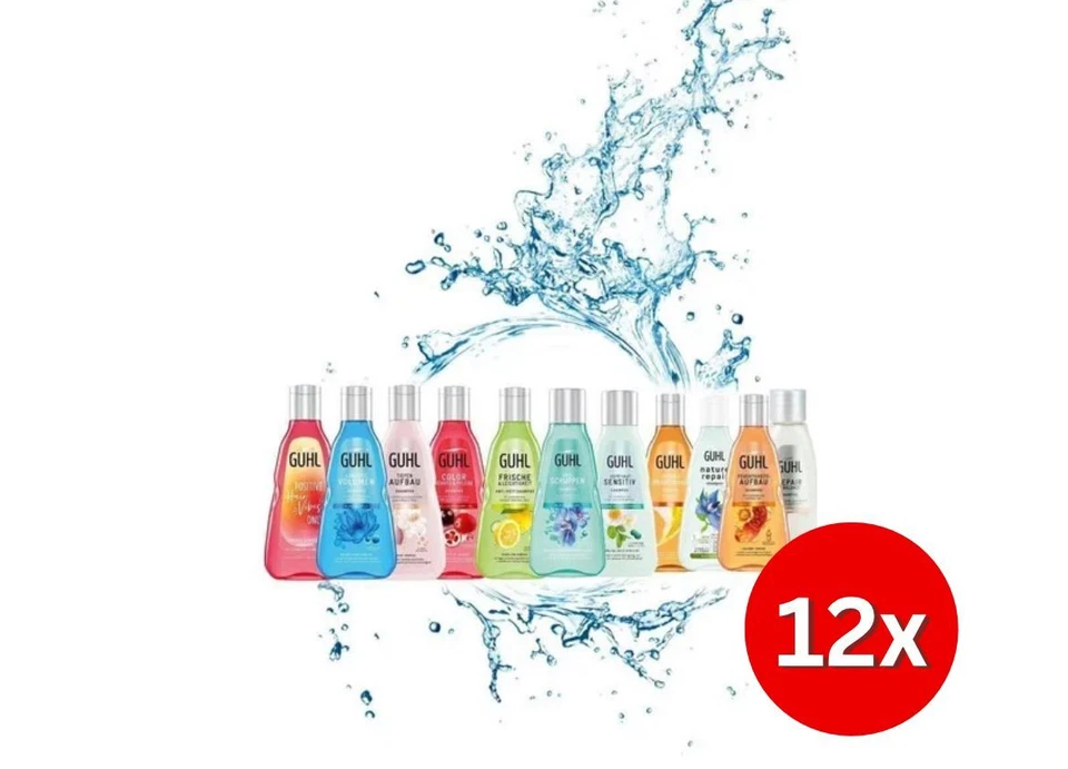 Sonderangebot 12er Packs Guhl verschiedene Shampoos mini 50 ml