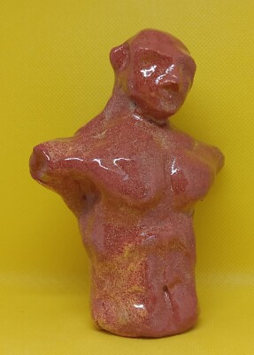 ''Deadly Golem'' - Original Clay Sculpture. Hand made and glazed.