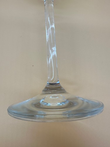 Vintage Set of 6 Wine Glasses Clear Crystal Stemware Water Goblet 8 Inch - Picture 7 of 11