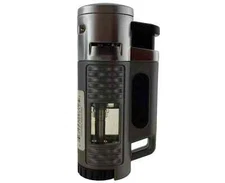 Quad Jet Torch Flame Refillable Butane Metal Lighter Adjustable See Through Wdw
