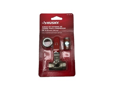 #ad HUSKY NPT Shut Off Kit with 3 4quot; Port 3 8quot; Coupler SGY AIR14NB 123 784 $9.99